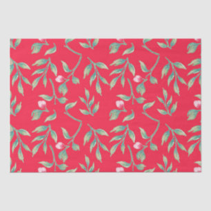 Zartes Florals Infrarot Tang Blumenzettel Seidenpapier