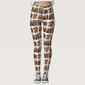 Zartes Foto-Gitter mit 6 Fotos Leggings (Vorderseite)