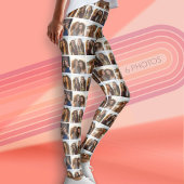 Zartes Foto-Gitter mit 6 Fotos Leggings