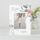 zartes Frühling Blumenkarten Abschluss Foto Save The Date (Stehend Vorderseite)