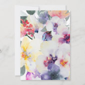 zartes Frühling Blumenkarten Abschluss Foto Save The Date (Rückseite)