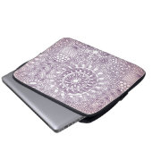 zartes Gittermuster II Laptopschutzhülle (Vorne Knopf)