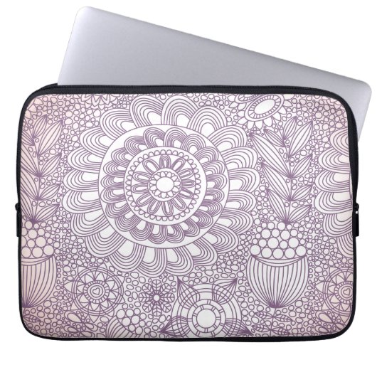 zartes Gittermuster II Laptopschutzhülle (Vorderseite)