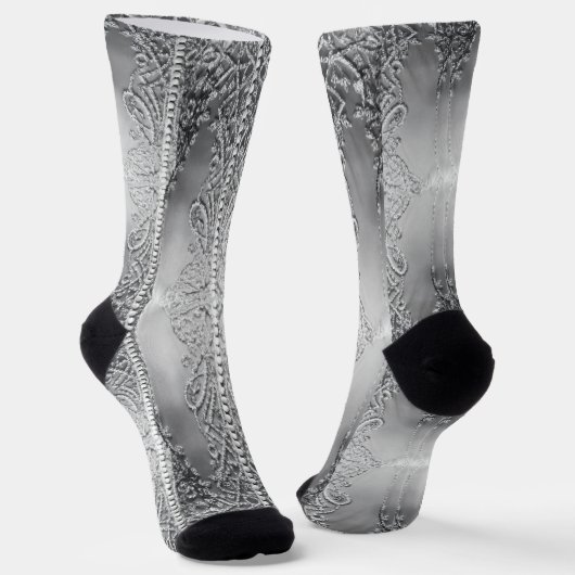 Zartes Grau Socken (Gewinkelt)