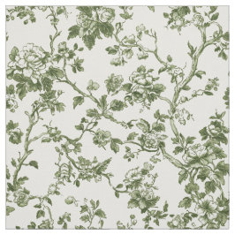 Zartes grünes Blumen-Toile Stoff