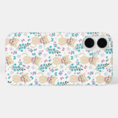Zartes Kätzchen und botanisches Doodle Case-Mate iPhone Hülle (Rückseite (Horizontal))