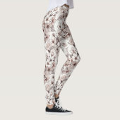 Zartes Kirschblüten-Design Leggings (Rechts)
