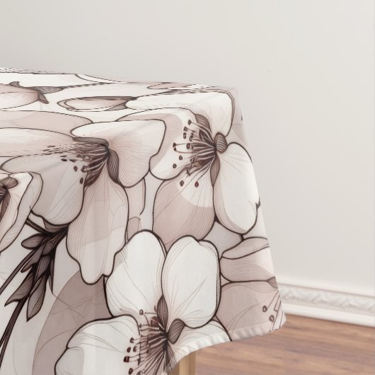 Zartes Kirschblüten-Design Tischdecke (Beispiel)