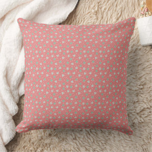 Zartes kleines florales Ditsy-Nahtlos-Muster Kissen