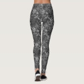 Zartes Leaf-Muster Leggings (Rückseite)