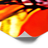 Zartes Monarch Butterfly Bloom Design Poster (Ecke)