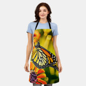 Zartes Monarch Butterfly Bloom Design Schürze (Getragen)