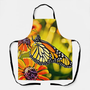 Zartes Monarch Butterfly Bloom Design Schürze