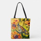 Zartes Monarch Butterfly Bloom Design Tasche (Rückseite)