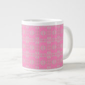 Zartes Muster Jumbo-Tasse (Vorderseite Rechts)