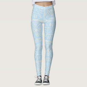 Zartes nahtloses Fliesenmuster im Stil von Amalfi Leggings