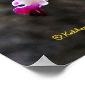 Zartes Orchid Blossoms Mauer Art 28x22 Poster (Ecke)