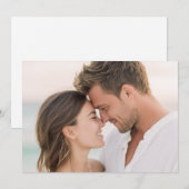 Zartes romantisches Foto Einladung (Vorne/Hinten)