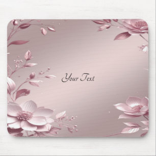 Zartes rosa Blumen-Mauspad Mousepad