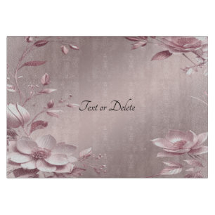 Zartes rosa Blumen-Schneidbrett Schneidebrett