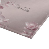 Zartes rosa Blumen-Schneidbrett Schneidebrett (Ecke)
