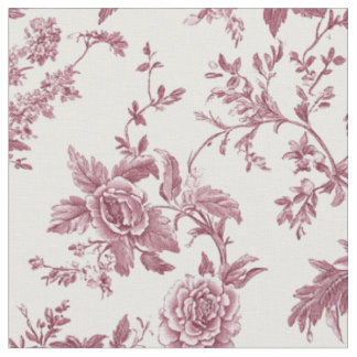 Zartes rosa botanisches Toile Stoff