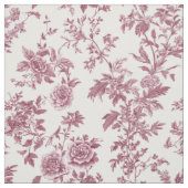 Zartes rosa botanisches Toile Stoff (Muster)