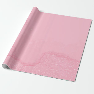 Zartes Rosa mit leichtem Glitter-Akzent-Design Geschenkpapier