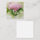 Zartes Rosa Mitteilungskarte (Vorne/Hinten)