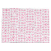 Zartes rosa Motiv Große Geschenktüte (Rückseite)