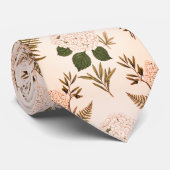 Zartes Rosa & Salbei Botanisch  Krawatte (Gerollt)