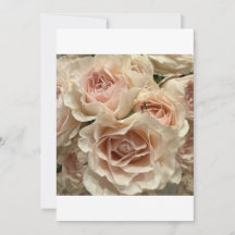 Zartes Rosenbouquet in Blush-Rot Grußkarte Romanti