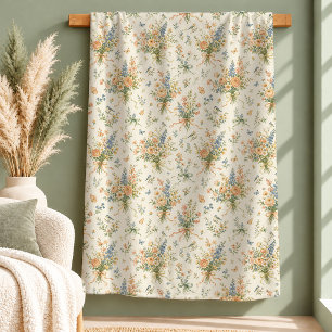 Zartes Salbei Botanisches Florales Fleece-Decke Sherpadecke
