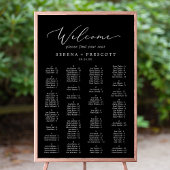 Zartes schwarz druckbares Seekarten-Poster Poster