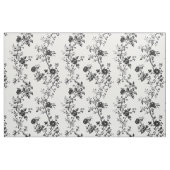 Zartes schwarzes Blumen-Toile-Muster Stoff (Fat Quarter (45,7 x 55,9 cm))