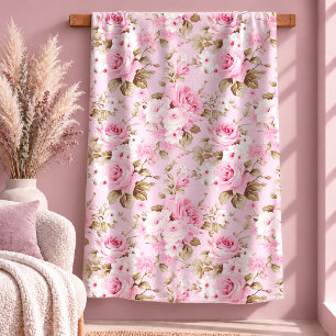 Zartes Shabby Chic Salbei-Rosen-Garten-Decke Sherpadecke
