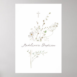 zartes Taufzeichen Poster