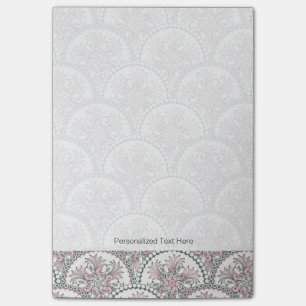 Zartes Vintage-Muster Post-it Klebezettel