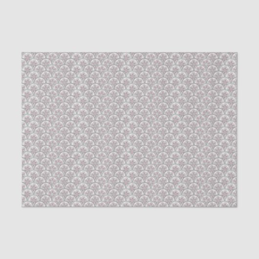 Zartes Vintage-Muster Seidenpapier (Vorderseite)