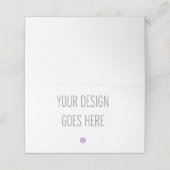 Zartete Platzkarte- oder Buffet-Etiketten DIENSTDR Platzkarte (Außenseite Aufgefaltet)