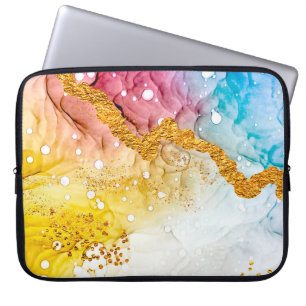 Zärtlichkeit in Pastellfarben. Einzigartige Kreati Laptopschutzhülle