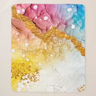 Zärtlichkeit in Pastellfarben. Einzigartige Kreati Sherpadecke