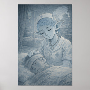 Zärtlichkeit / Krankenschwester / Krankenhaus Poster