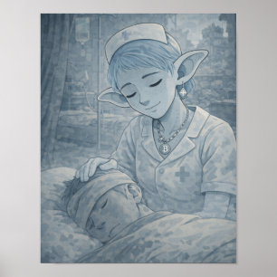Zärtlichkeit / Krankenschwester / Krankenhaus Poster