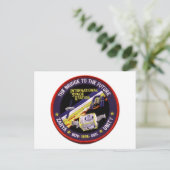 Zarya-Unity-Module der ISS Postkarte (Stehend Vorderseite)