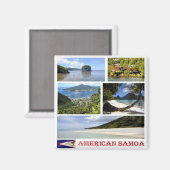 zAS003 AMERICAN SAMOA, Oceania, Fridge Magnet (Vorderseite/Rückseite)