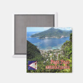 zAS005 PAGO PAGO, American Samoa, Oceania, Fridge Magnet (Vorderseite/Rückseite)