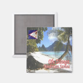 zAS006 OFU OLOSEGA, American Samoa, Fridge Magnet (Vorderseite/Rückseite)