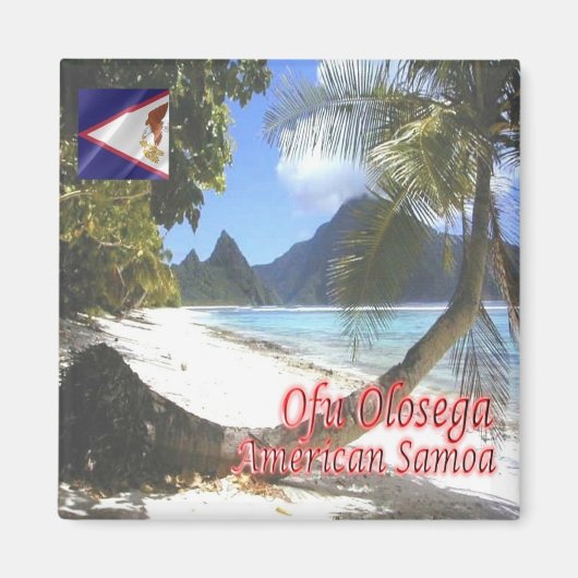 zAS006 OFU OLOSEGA, American Samoa, Fridge Magnet (Vorne)