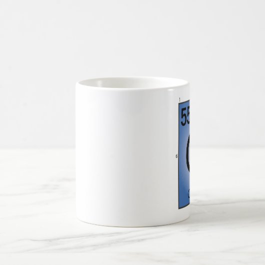 Zäsium- (Cs)Element-Tasse Kaffeetasse (Mittel)